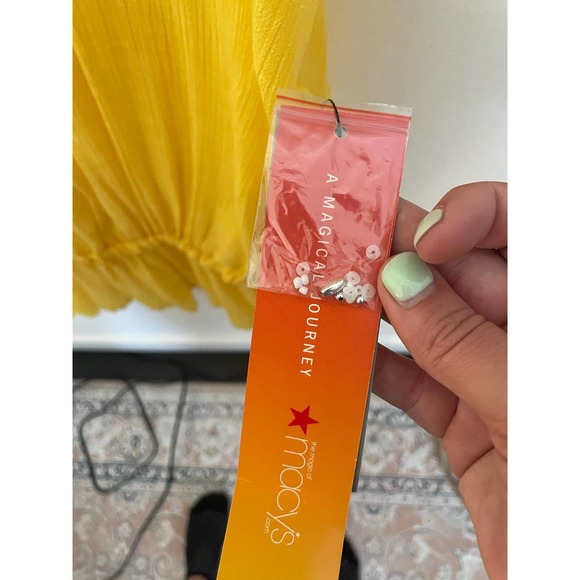 NWT Women’s NY Collection Yellow Sheer Top XL - Picture 9 of 10